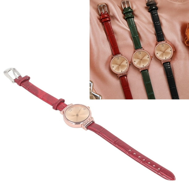 Reloj Minimalista para Mujer Correa de Cuero Ultrafina Reloj de Pulsera Informal a la Moda Relojes para Mujer Vestido Sencillo Analógico de Cuarzo ANGGREK Otros