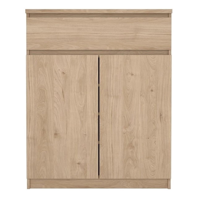 Pemberly Row Engineered Wood Brown Jackson Hickory 1-Drawer 31.65"W Dresser