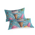 thumbnail image 2 of 3D Ice Cream Printed Comforter Cover Set Children Adult Unique Design Bedding Set Bedroom Decor,King (90"x104"), 2 of 5