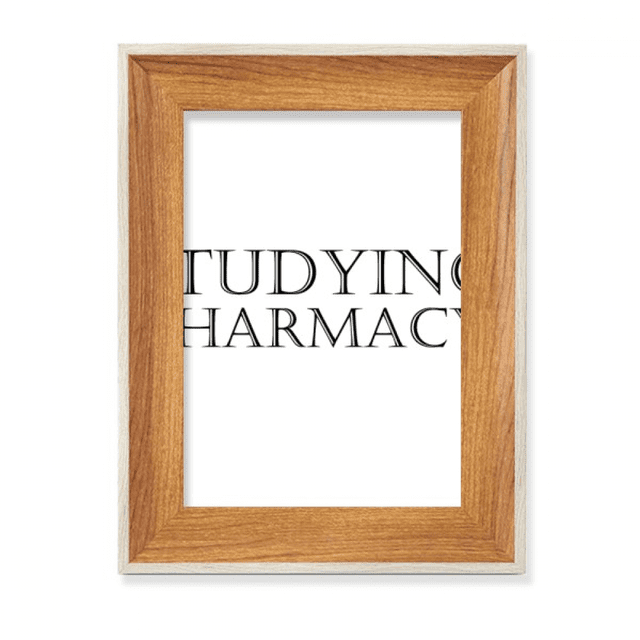 Short Phrase Studying Pharmacy Desktop Wooden Photo Frame Display Picture Art Painting Multiple Sets
