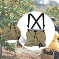 thumbnail image 1 of Bolsa de recolección de frutas, bolsa de lona resistente para recolección de frutas, delantal para jardín, huerto de melocotones y peras. caqui, 1 of 8