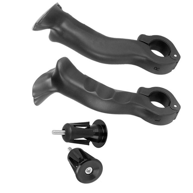 Mountain Bike Deputy Handle Cycling Handlebar Grips Bicycles Extension Handlebar Adjustable Rest with End Plug