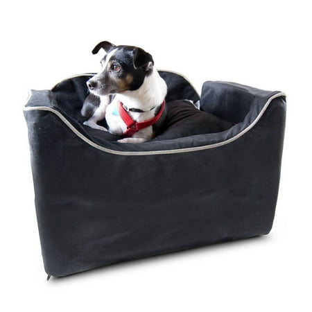 UPC: 0729053370877 | Snoozer Luxury Lookout I Dog Car Seat  Small  Black Microsuede