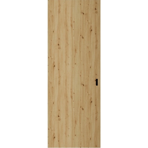 Hidden Barn | Basic 3001 Caramel Oak | Wood Veneer Doors | Magic Concealed Sliding Set | 18" x 80"