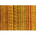 thumbnail image 1 of Ahgly Company Machine Washable Indoor Rectangle Oriental Yellow Industrial Area Rugs, 5' x 7', 1 of 4