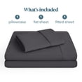 thumbnail image 3 of Bare Home Premium 1800 Collection 3-Piece Bed Sheet Set, Twin-XL, Forged Iron Gray, 3 of 11