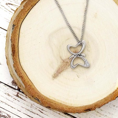 Necklace Ctr Butterfly W/stone