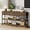 Brown - 55 in, variant on Aufeile 43" Narrow Console Table, Entryway Table with 3 Drawers and Outlets, Fabirc Sofa Table with Open Shelves for Couch, Hallway, Foyer, Living Room, Black
