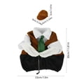 thumbnail image 4 of Aurorax Porch Goose Outfits 23" Holiday,Goose Clothes for Cement Goose Porch Goose 17/19 inch,All the Season Golf Costume Brown 23" Porch Goose Clothing Accessories for Garden Outdoor Lawn, 4 of 9