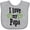 AC-Heather Grey, variant on Inktastic I Love My Papa- Hearts Boys or Girls Baby Bib