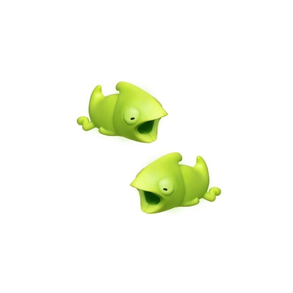 Cable Protectors Animal Biters for All Android and iphone Devices Perfect for Lightning Cables - 2pk  Chameleon