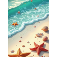 thumbnail image 4 of Sunset Beach Backdrop Banner Ocean Waves Photography Background Seaside Party Wedding Decoration Scenic Display Event Decor Summer Backdrop, 4 of 4