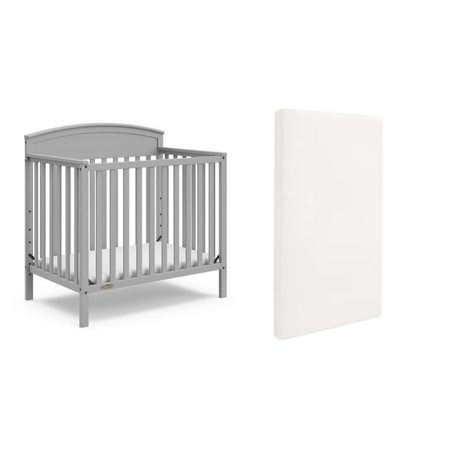 Minicuna convertible Graco Benton con colchón extra gris