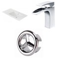 thumbnail image 1 of 35.5-in. W 1 Hole Ceramic Top Set In White Color AI-24561, 1 of 9