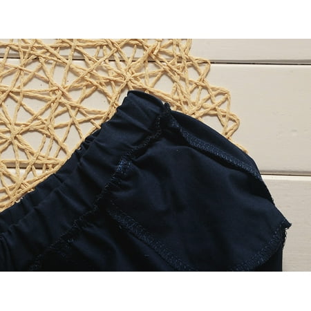 

DAETIROS Quick Drying Soft T Shirt Tops+Shorts Pants Daily Baby Comfy New Girls Shorts Yellow