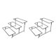 thumbnail image 1 of Billuyoard Soporte de Soporte de exhibición de Soporte de 3 capas para de fruta Rectángulo Rectángulo 2Conjunto, 1 of 1
