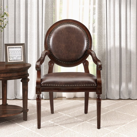 OakvillePark Marsh Accent Chair, Dark Brown