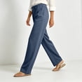 thumbnail image 4 of Linen Pants For Women Cotton And Linen Solid Color Drawstring Casual Long Pants With Pocket Waist Summer Flowy Pants, 4 of 9