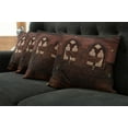 thumbnail image 2 of Ambesonne Gothic Throw Pillow Cover 4 Pack, Buildings Tradition, 18", Brown, 2 of 6