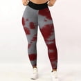 thumbnail image 3 of YUEHUA Women's Tie-Dye Honeycomb Yoga Leggings, Tummy Control Butt Lifting Pants, Stretchy Compression Workout Tights for Casual, 3 of 7