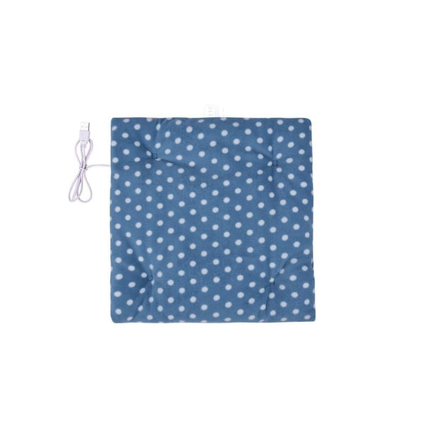 Naiovety Almohadilla de calefacción eléctrica USB para oficina, dormitorio, dormitorio de negocios, asiento y cómodo, alfombrilla para silla, Suministros térmicos Azul blanco Naiovety HA070980-05