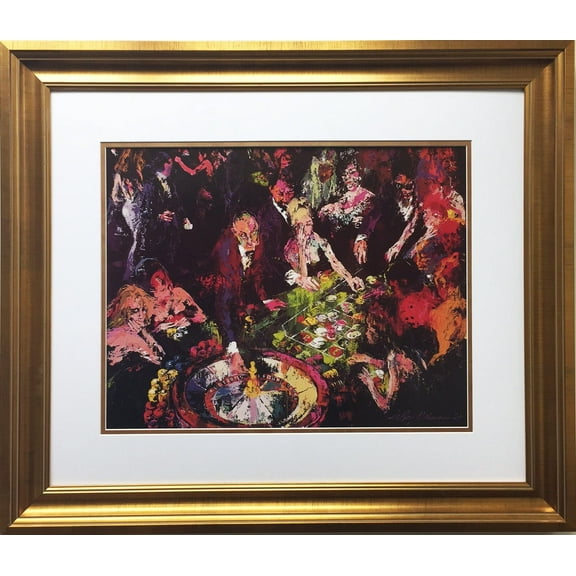 LeRoy Neiman "International Roulette" Newly CUSTOM FRAMED Art Lithograph Generic