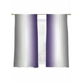 thumbnail image 2 of Abstract Sheer Curtains 72 Inches Long 2 Panels Dark Gray Purple Gradient Ombre Light Filtering Semi Sheer Window Curtains Drapes for Bedroom Living Room 52"x72", 2 of 7