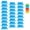 Blue, variant on 25 Pack Multicolor Plastic Hanging File Folder Tabs with Blank White Inserts for Office Filing