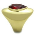 thumbnail image 4 of IP Gold(Ion Plating) Stainless Steel Ring with Top Grade Crystal in Siam for Women Siam Stone Color Style TK1836 Size 5, 4 of 4