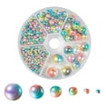 thumbnail image 1 of KLKCMS 564 Pcs/boîte Perles Imitation Plastique Perles Rondes Espaceur 3 g g, 1 of 5