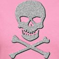 thumbnail image 3 of CafePress - Silver Glitter Skull & Crossbones Women's Value T Shirt - Women's Traditional Fit Dark T-Shirt, 3 of 4