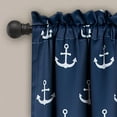 thumbnail image 2 of Anchor Room Darkening Window Curtain Panels in Navy, Set of 2, 2 of 4