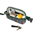 thumbnail image 2 of Jungle Leaves Fanny Pack&nbsp;– Waterproof Adjustable Waist Bag with Dense Tropical Foliage Design, Wild & Adventurous, 2 of 4