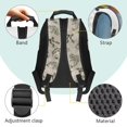 thumbnail image 5 of HUIACONG Camouflage Fish Print Kids Backpack Water Resistant Lightweight Multi Pockets Adjustable Cushioned Shoulder Straps for Boys Girls Elementary Students Daily Use Travel, 5 of 7