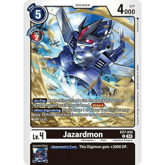 Digimon Liberator Common Jazardmon EX7-042