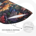 thumbnail image 3 of Daiia Whimsical Animal Spiral Bedding Waterproof Pillow Protector Zippered Queen – Bed Bug Proof Pillow Encasement-14"x20", 3 of 6