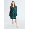 thumbnail image 3 of Joyspun Women's Dreamy Soft Collection Notch Collar Sleepshirt with Long Sleeves, Sizes S-4X, 3 of 6