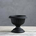 thumbnail image 2 of Novelty Grecian Urn Planter Classic - Drainage Holes - Black, 12-Inch, 2 of 5