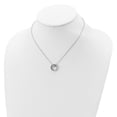 thumbnail image 3 of Auriga Fine Jewelry 925 Sterling Silver RH-plated CZ Circle w/1in. Extender Necklace for Women 16", 3 of 6