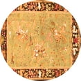thumbnail image 1 of Ahgly Company Indoor Round Animal Orange Traditional Area Rugs, 5' Round, 1 of 1
