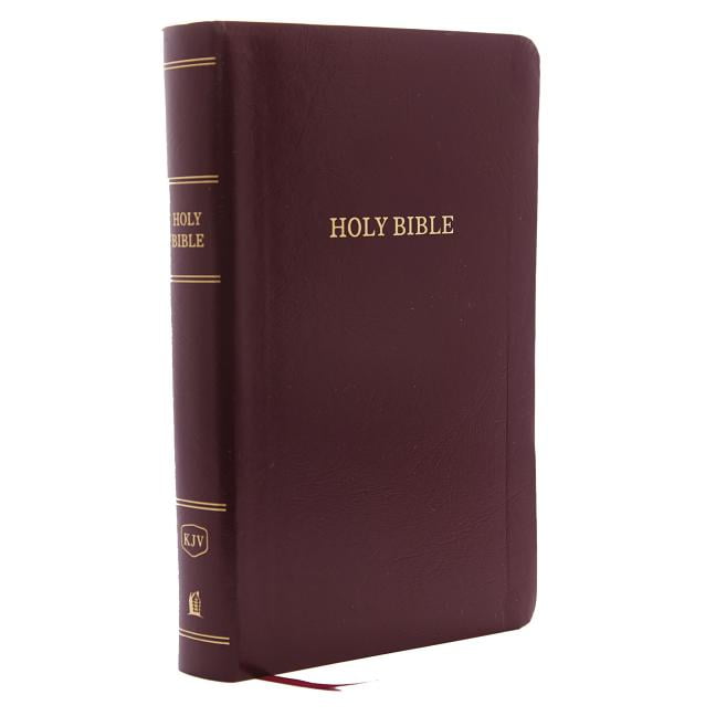 KJV, Reference Bible, Personal Size Giant Print, LeatherLook, Burgundy