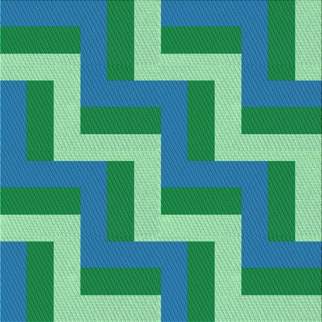 Ahgly Company Tapis d'Intérieur Lavable en Machine Carré Transitionnel Vert Cyan Foncé, 7 Pieds Carré