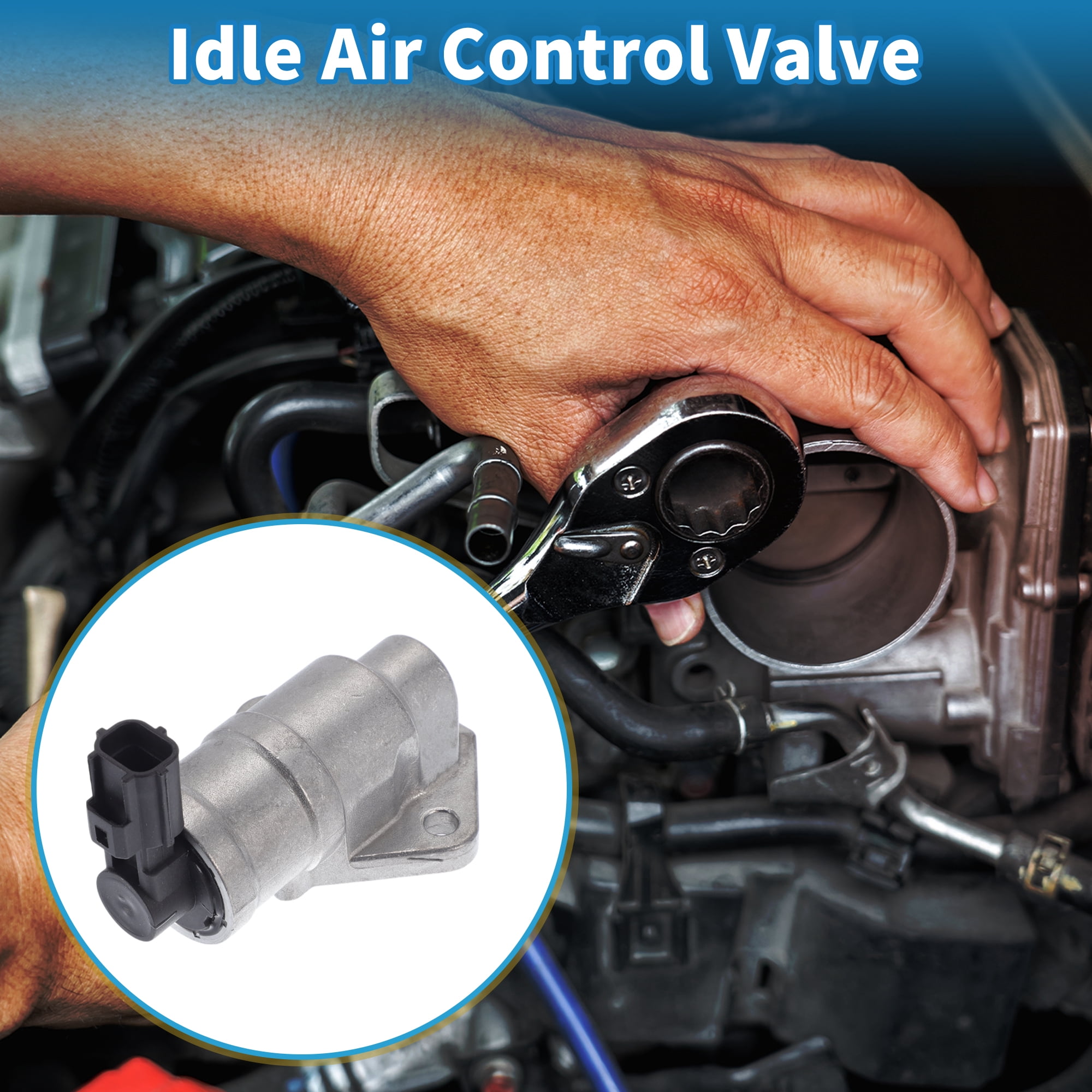 Unique Bargains Car Idle Air Control Valve for Ford Focus 2003-2007 Replace No.LF0120660 IACV Idle Motor Idle Air Control Valve for Stable Engine Operation