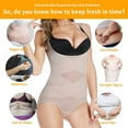 thumbnail image 4 of Shapewear Bodysuit for Women Tummy Control Stomach Body Shaper Cross Compression abs Shaping Panty Corset Slimming Girdles, 4 of 8