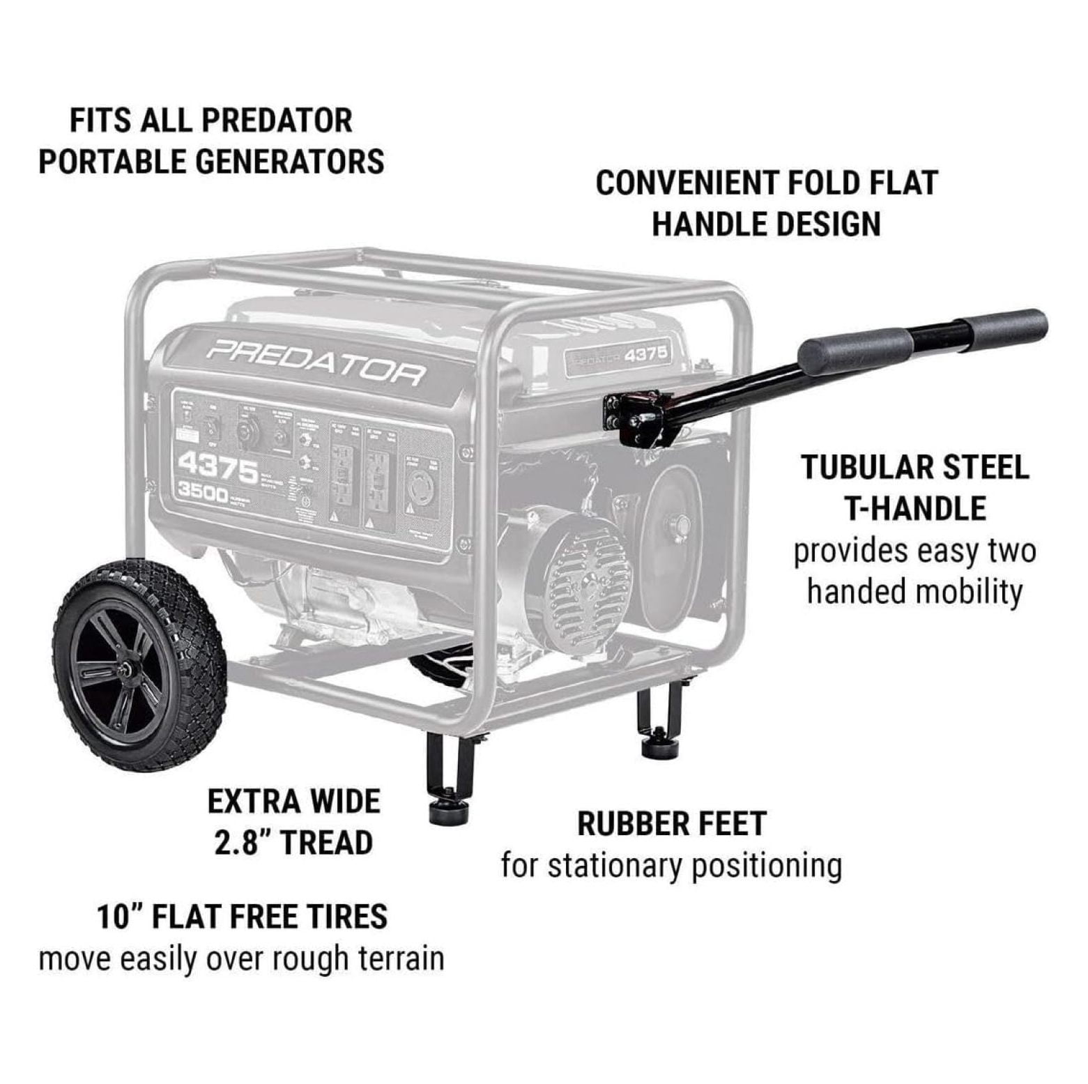 10 in. Heavy Duty Generator Wheel Kit