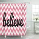 thumbnail image 1 of ABPHQTO Girly Pink Chevron Inspirational Motivational Cortina de ducha blanca 150x180 cm, 1 of 1