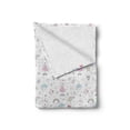thumbnail image 2 of Colorful Soft Flannel Fleece Blanket, Cats Wearing Dress and Bow Tie with Hearts Clouds and Stars Shapes Pattern, Cozy Plush for Indoor and Outdoor Use, 50" x 60", White Multicolor, by Ambesonne, 2 of 6