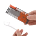 thumbnail image 7 of Dental Floss Picks Dispenser - More Portable - 60 Pcs Tooth Dental Floss Picks, Floss Sticks Floss Pick Holder Included 10 Pcs Dental Flossers for Adults (Orange + 50 Pcs Extra Dental Floss), 7 of 7