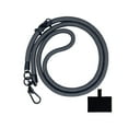 thumbnail image 4 of Phone Tether Phone Lanyard Holder Strap Phone Accessories Strong Detachable Hook Black Gray, 4 of 9