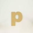 thumbnail image 1 of Package of 1, 16 Inch X 3/4" Thickness MDF Letter p in The Arial Font, Thick, Lower Case for Art & Craft Project, Made in USA, 1 of 4